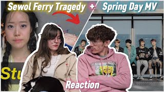 Reaction to The Sewol Ferry Tragedy  350 Students To Die In A Sinking Ship  Spring Day MV by BTS [upl. by Alehc74]