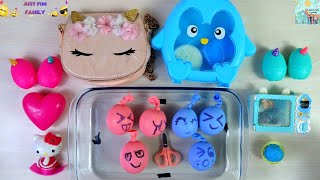 Mixing PINK Slime VS Mixing BLUE Slime [upl. by Meehan128]