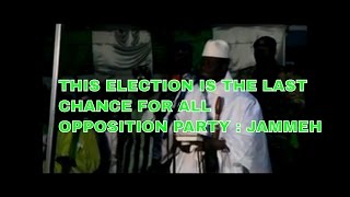 Jammeh addresses Militant at a meeting in Essau North Bank Region 2016 Election [upl. by Nylrahs]