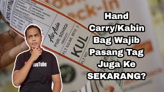 Beg hand carry perlu pasang tag ketika naik pesawat [upl. by Aynom]