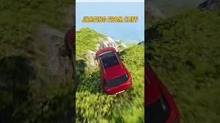 Car Jumping From Cliff  Cherrier FCV beamng shorts gaming [upl. by Treblihp]