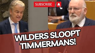 Geweldig Wilders SLOOPT Timmermans amp laat de zaal LACHEN [upl. by Aguste682]