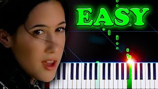 Vanessa Carlton  A Thousand Miles  EASY Piano Tutorial [upl. by Wallinga]