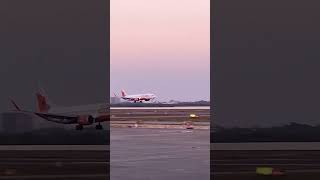 Landing l Takeoff l Air india express lX1173 l HyderabadSurat l short [upl. by Roht]