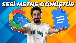 Sesi Yazıya Çevirme  Sesle Yazma Nasıl Yapılır Google Dokümanlar [upl. by Daniella721]