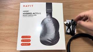 Havit Active Noise Cancelling BT Wireless Headphones H655BT Review 52324 [upl. by Annahavas]