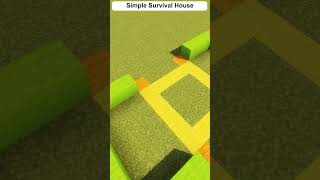 Build the Perfect Simple Survival House in Minecraft shorts [upl. by Jaylene]