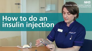 How to do an Insulin Injection [upl. by Taffy]