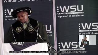 WSU Graduation Ceremony May 2022Mthatha Day 2 Morning [upl. by Cleopatre535]