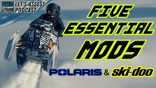 5 Snowmobile Mods You Need SKI DOO and POLARIS [upl. by Nyladnohr]