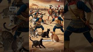 The Battle of Pelusium Persias Clever Cat Strategy viral egyptian facts historyfacts persian [upl. by Jaco]