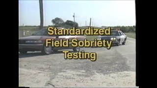 VHS NHTSA quotStandardized Field Sobriety Testingquot [upl. by Garrity941]