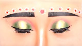 Beautiful Bridal Easy Makeup Practice on Dummy  Glitter eye makeup  Halo eye makeup for girls [upl. by Nylimaj]