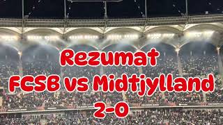 Rezumat FCSB vs Midtjylland scor 20 [upl. by Eidnim]