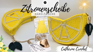 Häkeltasche Zitrone  Sommertasche  Schultertasche [upl. by Corbie79]