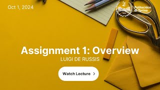 HCI2024  Lecture 6  Assignment 1 overview [upl. by Four740]