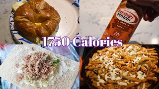 WHAT I EAT IN A DAY 1750 CALORIES  ENDING THE SHRED [upl. by Kenimod335]