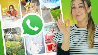 WhatsApp Status  10 Creative Ideas  Using ONLY The App [upl. by Naharba]