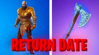 KRATOS SKIN RETURN RELEASE DATE IN FORTNITE 2024  CHAPTER 5 SEASON 2 OVERVIEW [upl. by Adali]