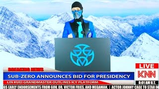 SubZero Announces Hes Running for President of EarthRealm MKX PARODY [upl. by Neersin]