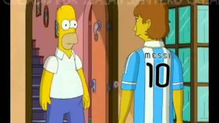 Messi en los Simpsons [upl. by Hoskinson]