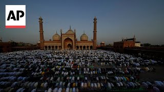 Muslims in Asia celebrate Eid alAdha with sacrifice festival and traditional feast [upl. by Modnar]