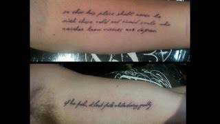 Liam Hemsworth Gets Matching Tattoo for Miley Cyrus [upl. by Urion]