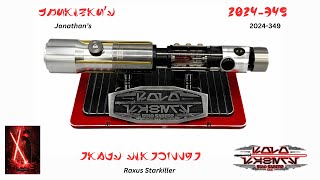 Jonathans Raxus Starkiller Neopixel Lightsaber with Goth Master Chassis [upl. by Adnarahs37]