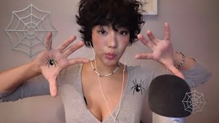 ASMR Spiders Crawling Up your Back 🕸️ handmovements 핸드무브먼트 단어반복 [upl. by Flinn]