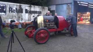 Fiat S76 1911 284 litres 4 cylinders Startup 28th Nov 2014 [upl. by Eimmit]