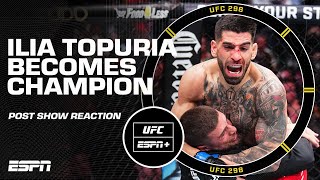 UFC 298 Post Show Reaction Ilia Topuria knocks out Alexander Volkanovski  ESPN MMA [upl. by Shepherd374]