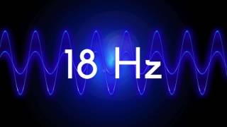 18 Hz clean sine wave BASS TEST TONE frequency [upl. by Dino470]