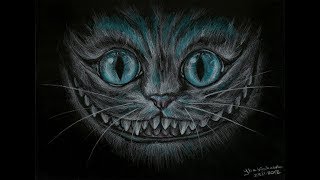 WE ARE ALL MAD  Cheshire cat  speed drawing [upl. by Dewhurst]