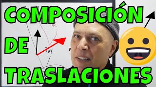 COMPOSICIÓN DE TRASLACIONES  SUMA DE VECTORES  MÉTODO DE LA POLIGONAL [upl. by Ihcalam]