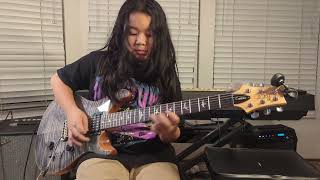 Metallica quotBlackenedquot Guitar cover by 10 yo [upl. by Nacim]