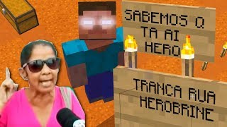 O HEROBRINE FEZ ISSO NA CASA DO MENINO [upl. by Philine]