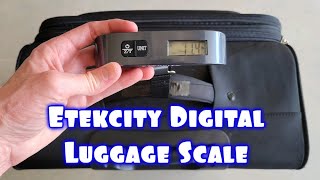 Etekcity Digital Luggage Scale  How To Use amp Review [upl. by Soirtemed]