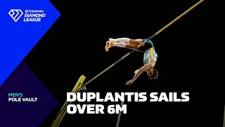 Mondo Duplantis clears 600m in Suzhou pole vault  Wanda Diamond League 2024 [upl. by Irmina]