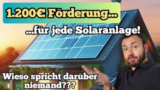 Versteckte Solarförderung 2024 über 1200€ für fast jede PVAnlage Mit diesem Steuertrick geht das [upl. by Brady]