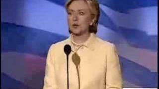 2004 DemConvention Speeches Hillary Clinton [upl. by Violetta]