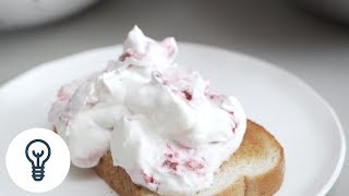 Nigel Slaters Raspberry Ripple Sandwich  Genius Recipes [upl. by Hsihsa]