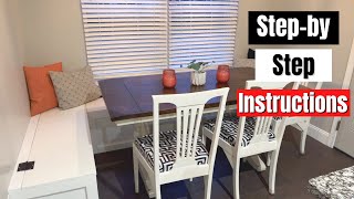 Add Kitchen Storage and Seating With This Beautiful DIY Built In Banquette [upl. by Rehpotsrhc]