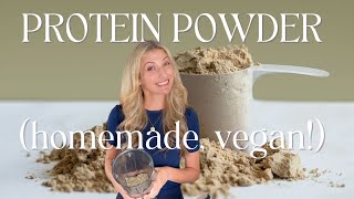 Make Your Own PROTEIN POWDER vegan recipe [upl. by Oaht]