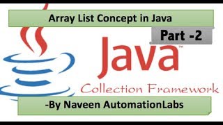 ArrayList Java Collections Framework Tutorial Part 2 [upl. by Noired]