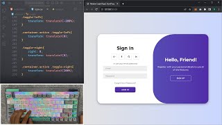 ASMR Programming  Animated Login Page  No Talking [upl. by Jak]