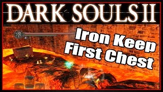 DARK SOULS 2  IRON KEEP LAVA ROCK TREASURE 1 PHOENIX PARMA SHIELD [upl. by Aimaj]