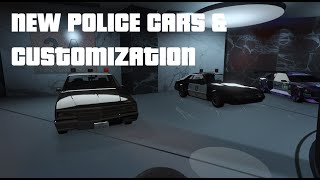 NEW POLICE CARS CUSTOMIZATION Foxbody Mustang and Stainer LX  GTA ONLINE [upl. by Fonville578]