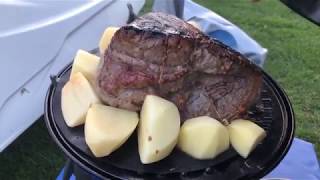 Roast Beef Yorkshire Pudding and Roast Potatoes on the Cadac Safari Chef 2 [upl. by Yerffoj]