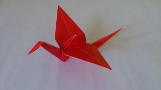 Cara Membuat Origami Burung Bangau  Origami Burung  Origami Binatang [upl. by Christi]