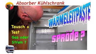 Wohnmobil Absorber Kühlschrank defekt kühlt nicht Wärmeleitpaste erneuern Brenner reinigen [upl. by Fidelis]